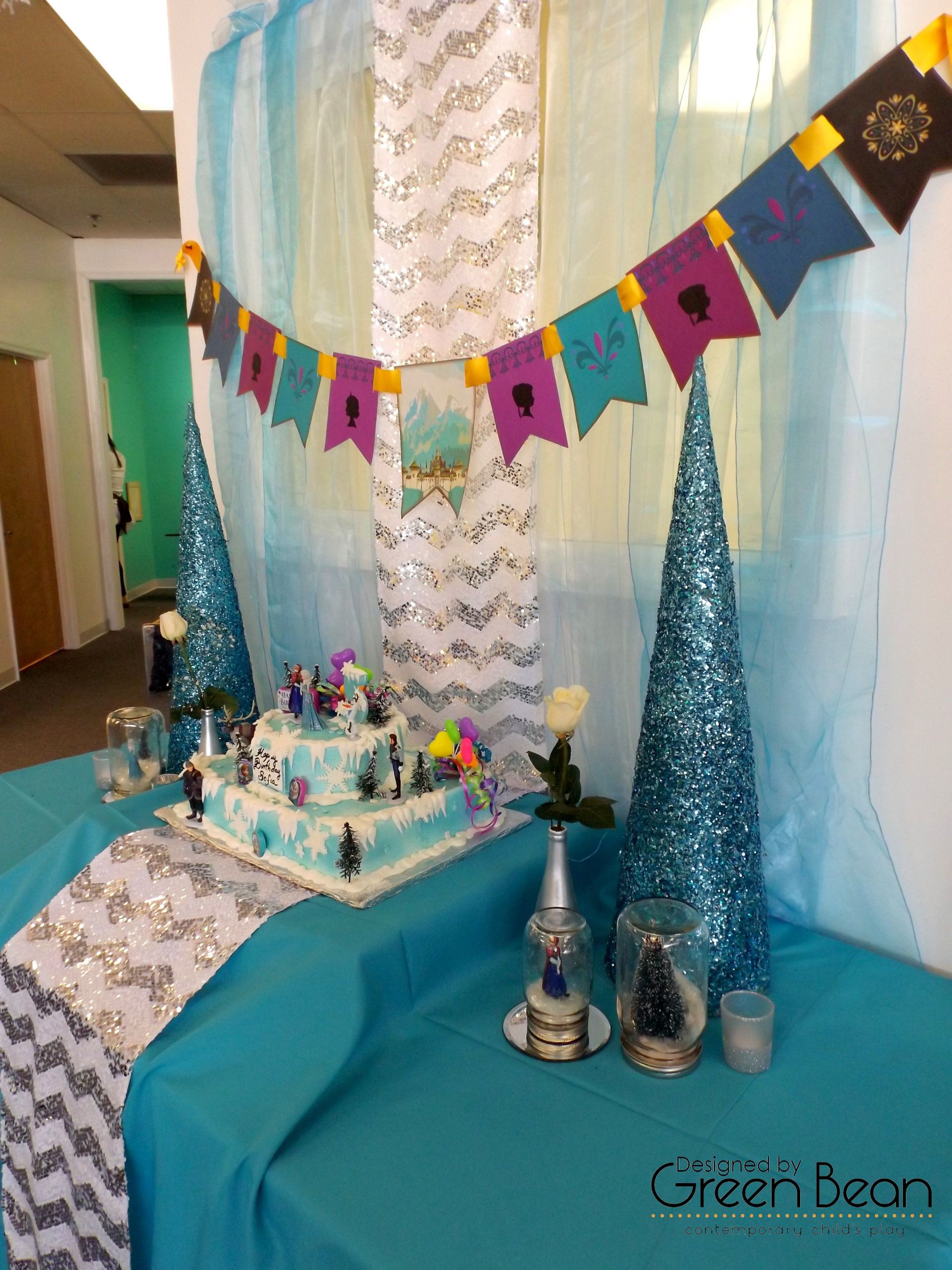 Kids Birthday Party Ideas Virginia Beach
 Platinum Winter Wonderland party at Green Bean