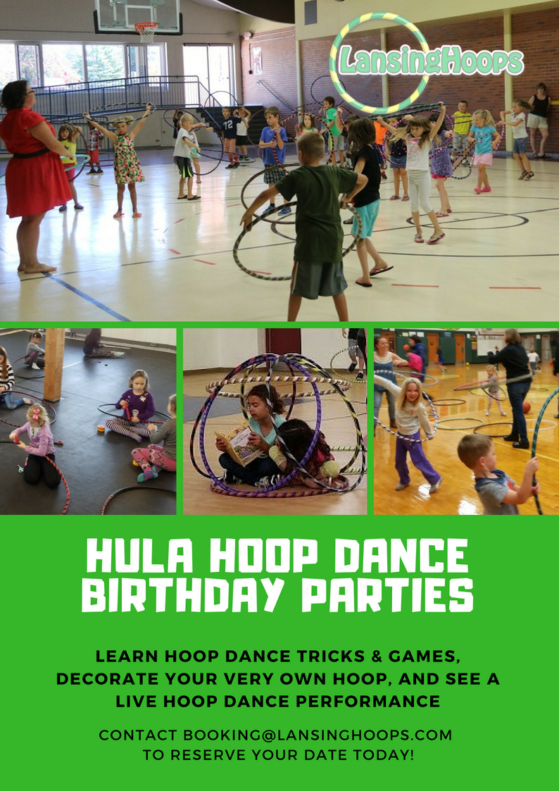 Kids Birthday Party Lansing Mi
 Hula Hoop Birthday Parties for Kids in Mid Michigan