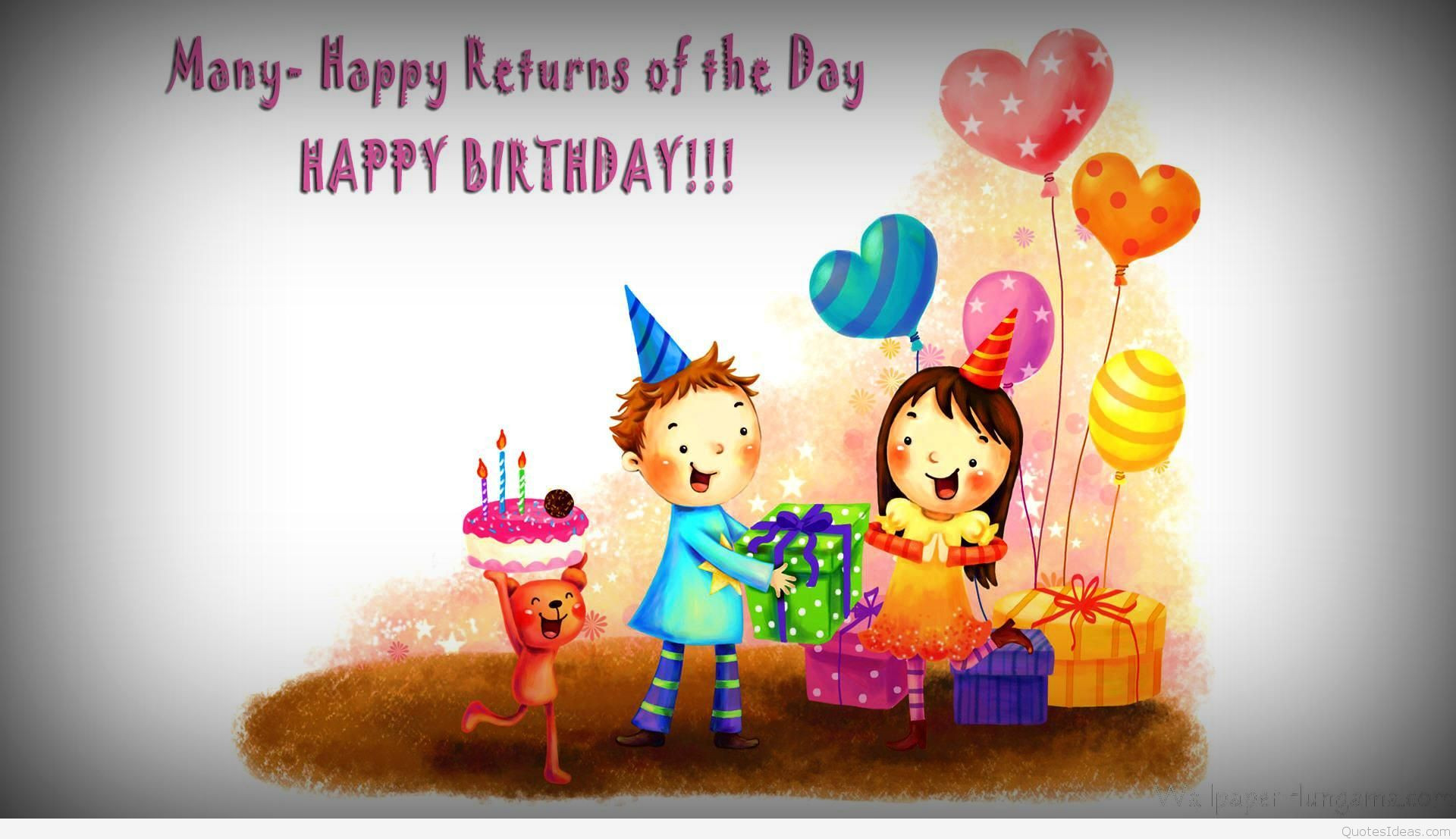 Kids Birthday Wishes
 New Happy birthday wishes for kids with quotes wallpapers