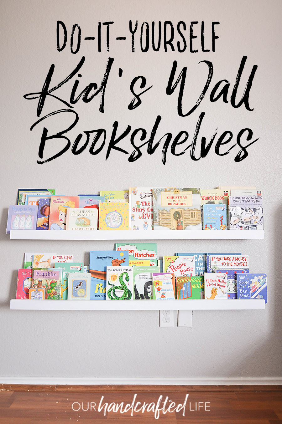 Kids Bookshelves DIY
 DIY Wall Mounted Kid s Bookshelves Our Handcrafted Life