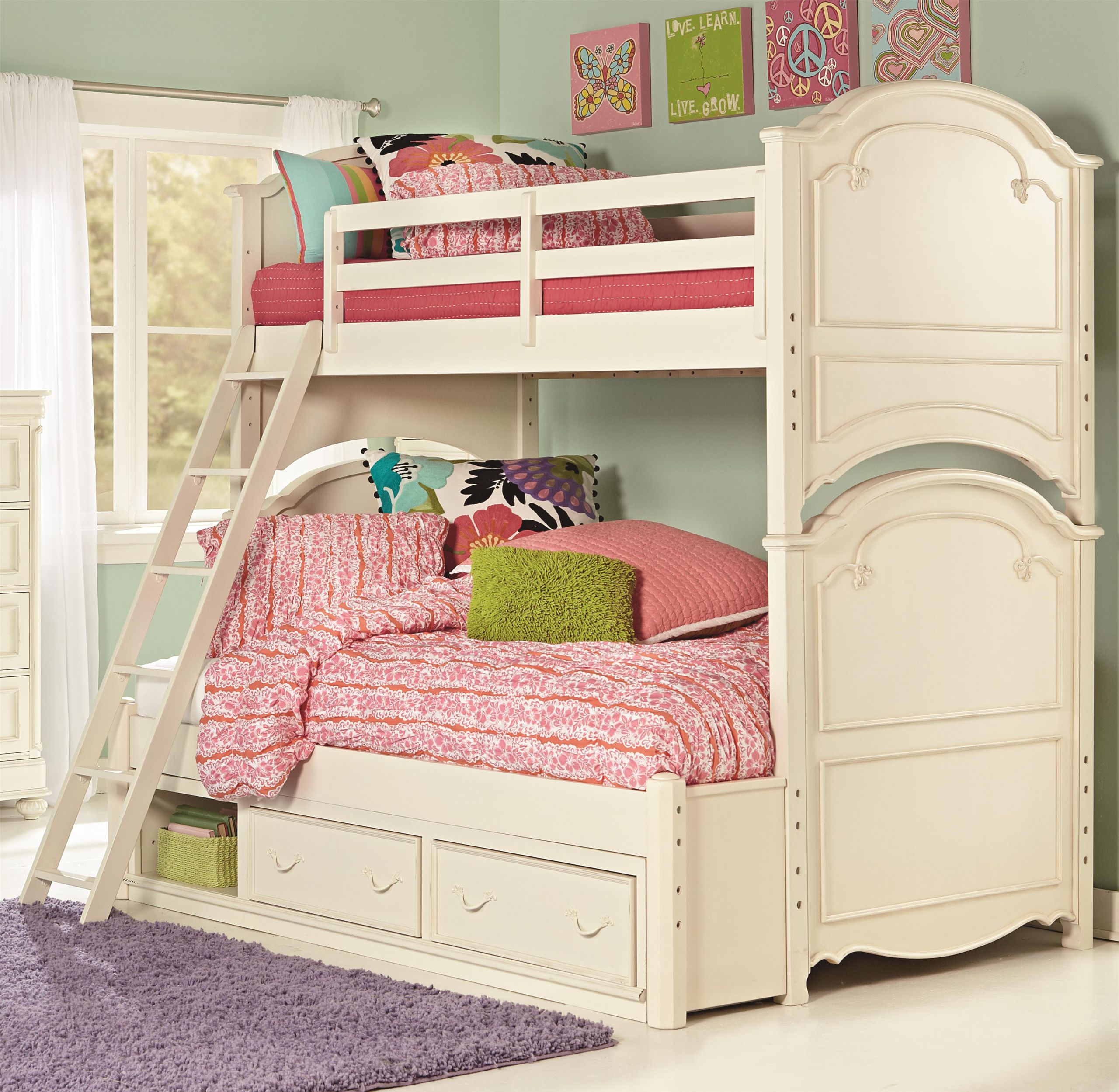 Kids Bunk Beds With Storage
 Legacy Classic Kids Charlotte 3850 8140K 9300 Twin Over