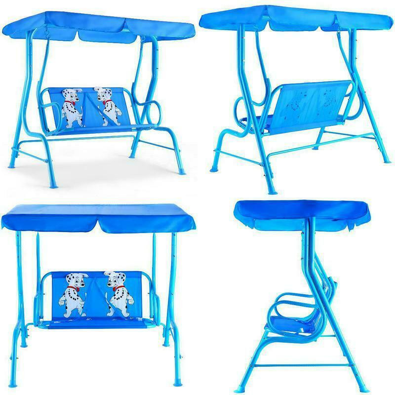 Kids Canopy Chair
 Costway Kids Patio Swing Chair Children Porch Bench Canopy