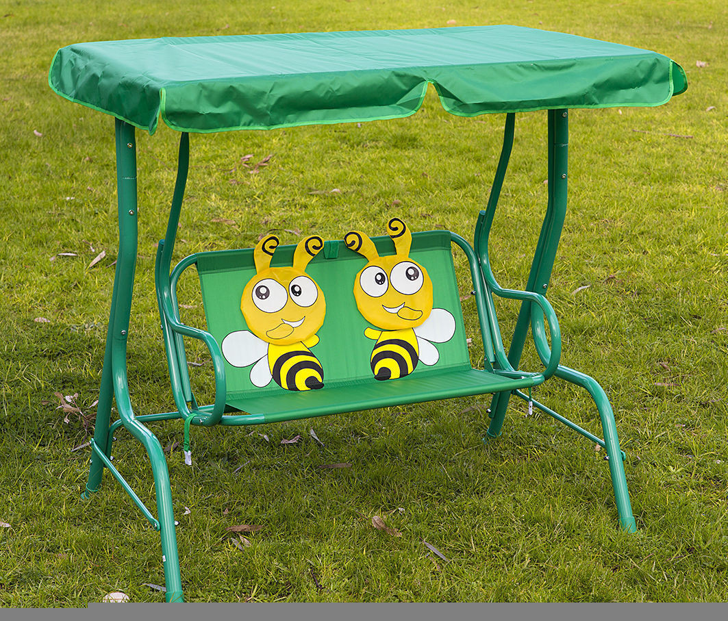 Kids Canopy Chair
 Kids Swing Chair Bee Pattern Canopy Chair Hanging Chair