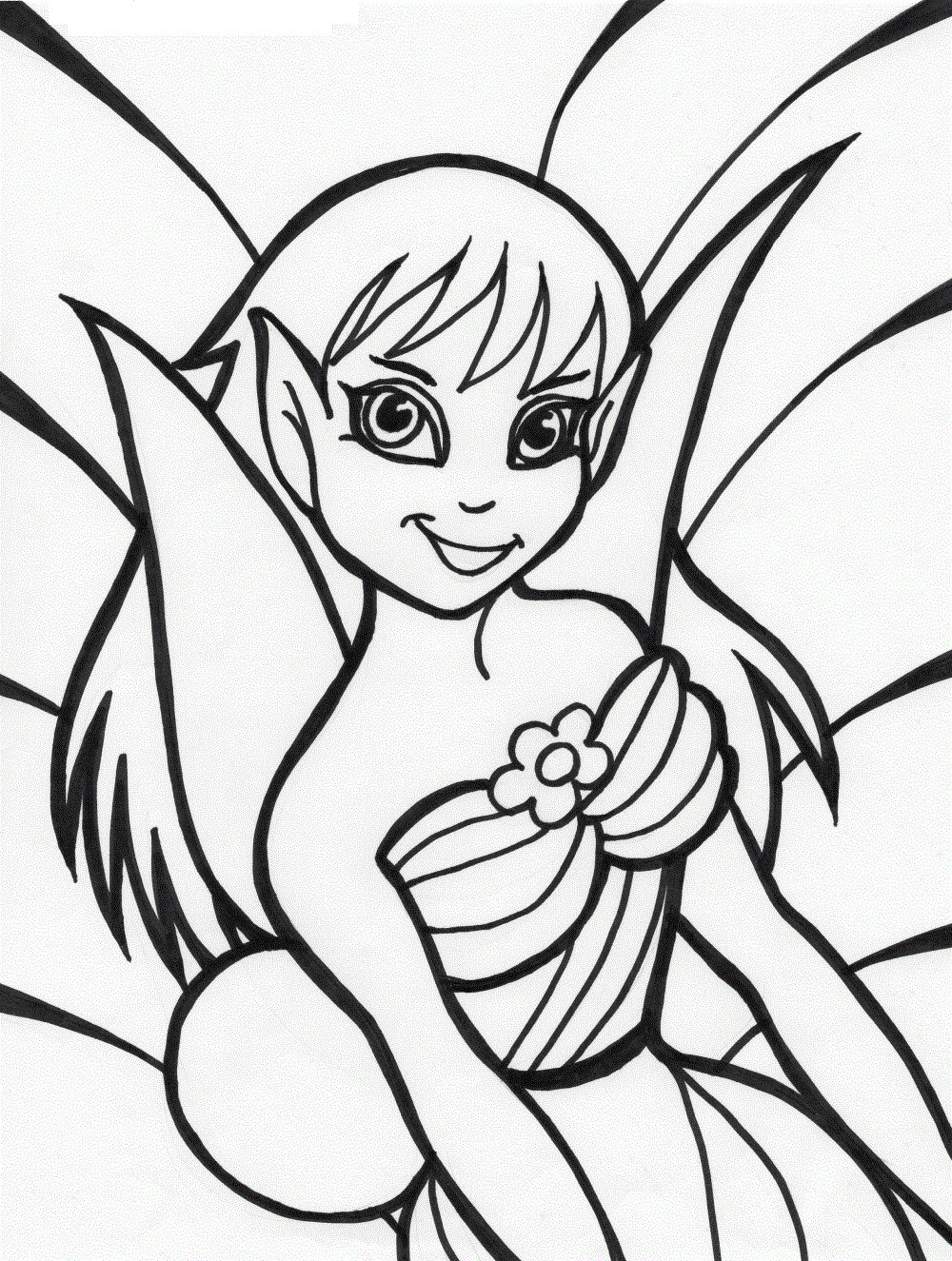 Kids Coloring Pages Free
 Free Printable Fairy Coloring Pages For Kids
