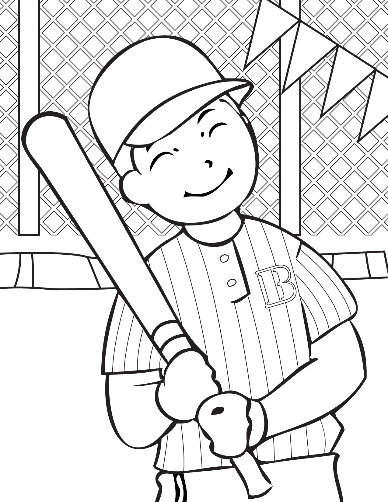 Kids Coloring Pages Free
 Free Printable Baseball Coloring Pages for Kids Best