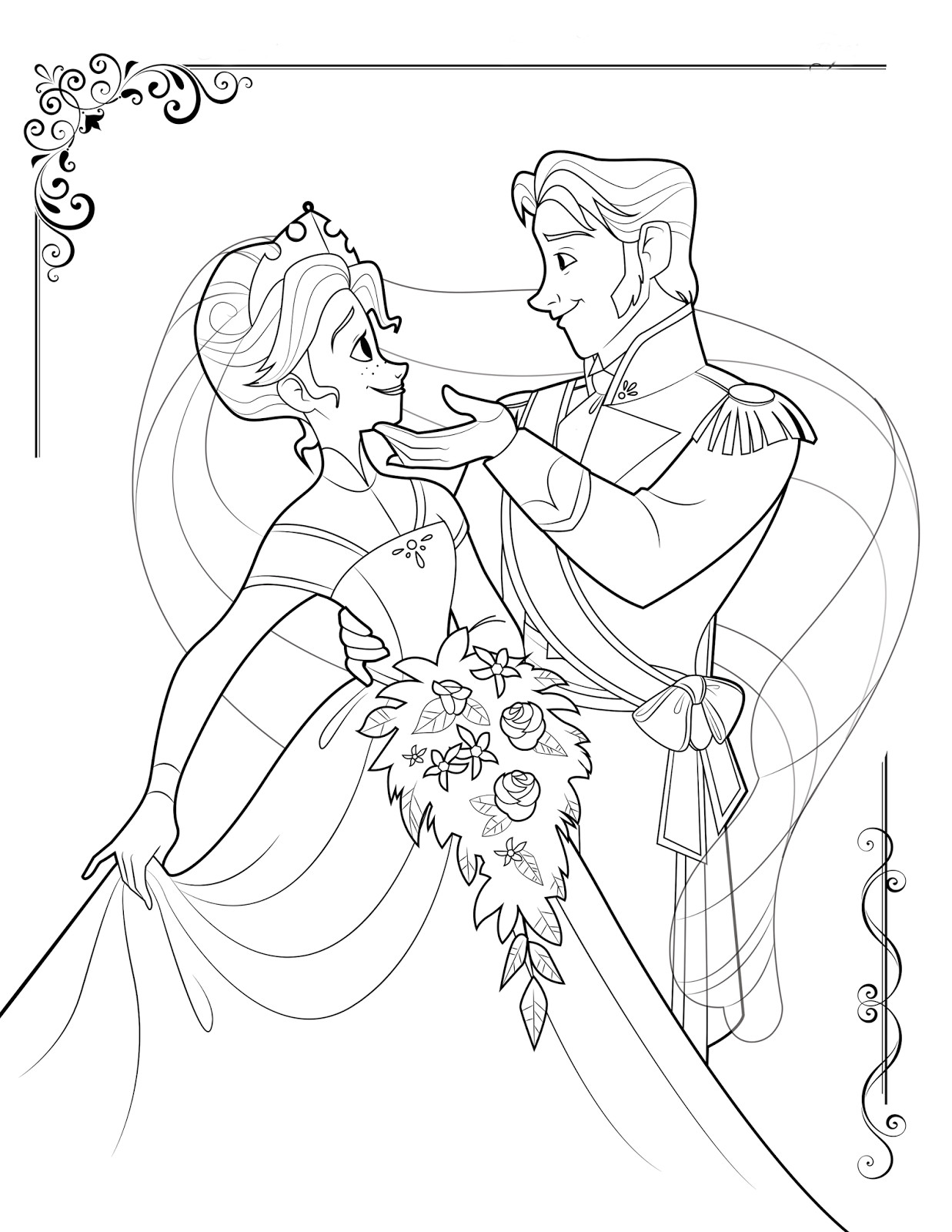 Kids Coloring Pages Frozen
 Free Printable Frozen Coloring Pages for Kids Best