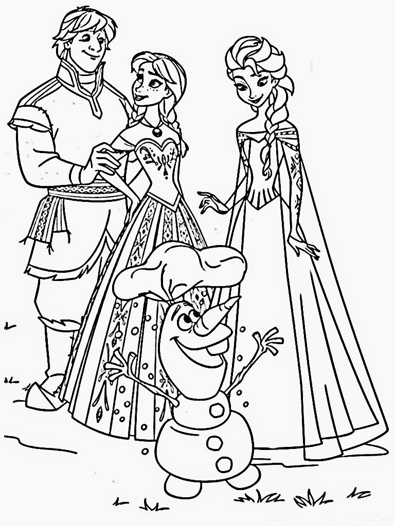 Kids Coloring Pages Frozen
 Free Printable Frozen Coloring Pages for Kids Best