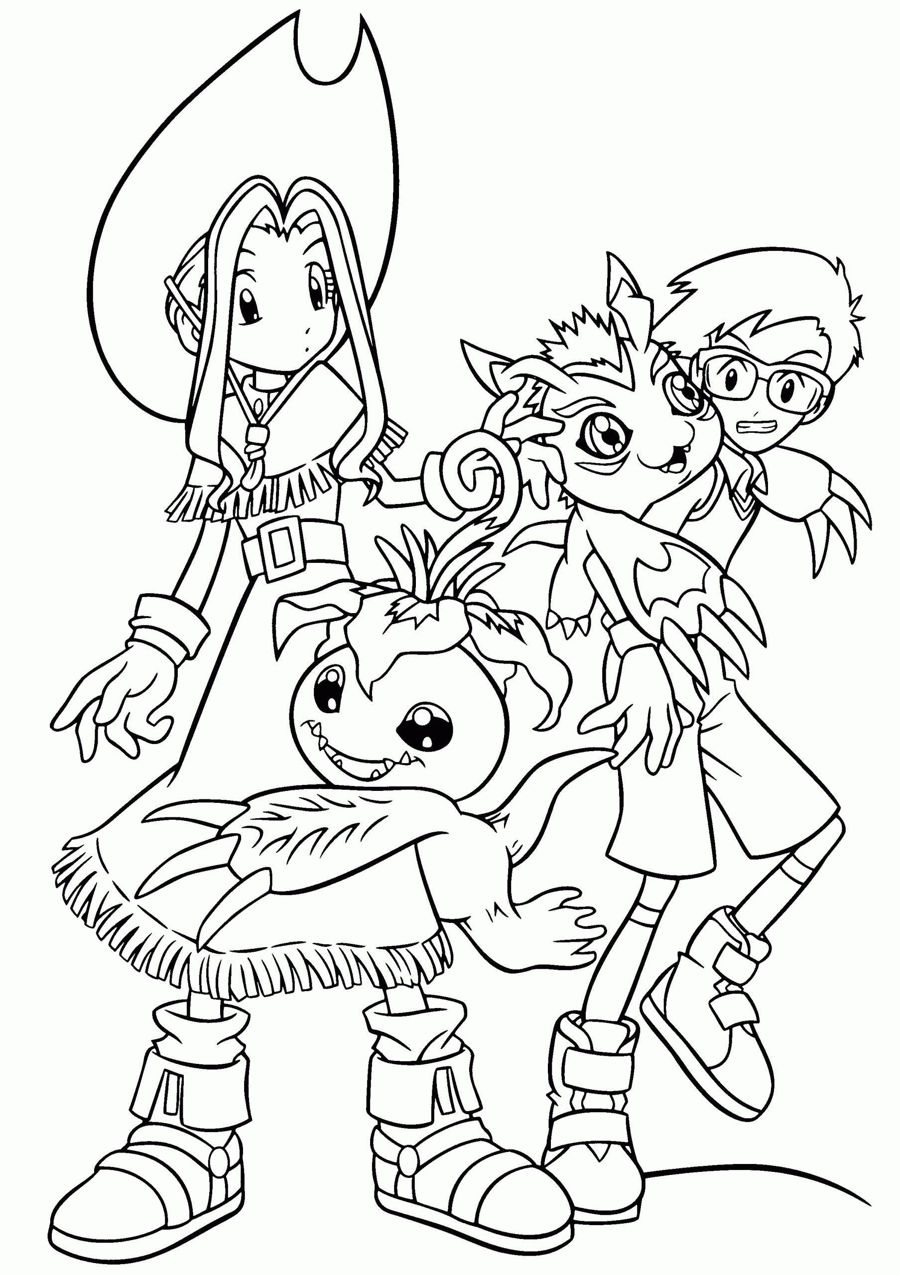 Kids Coloring Pages Printable
 Free Printable Digimon Coloring Pages For Kids