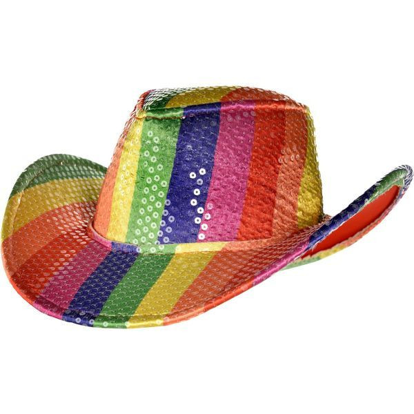 Kids Cowboy Hats Party
 Sequin Rainbow Cowboy Hat 14in x 5in With images