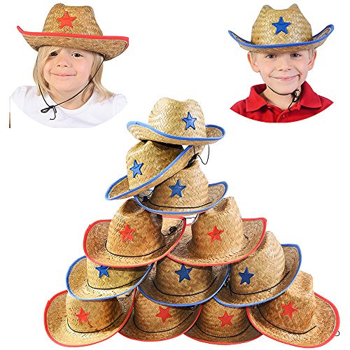 Kids Cowboy Hats Party
 Cowboy Party Hats Dozen Straw For Kids Bulk Favors PARTY