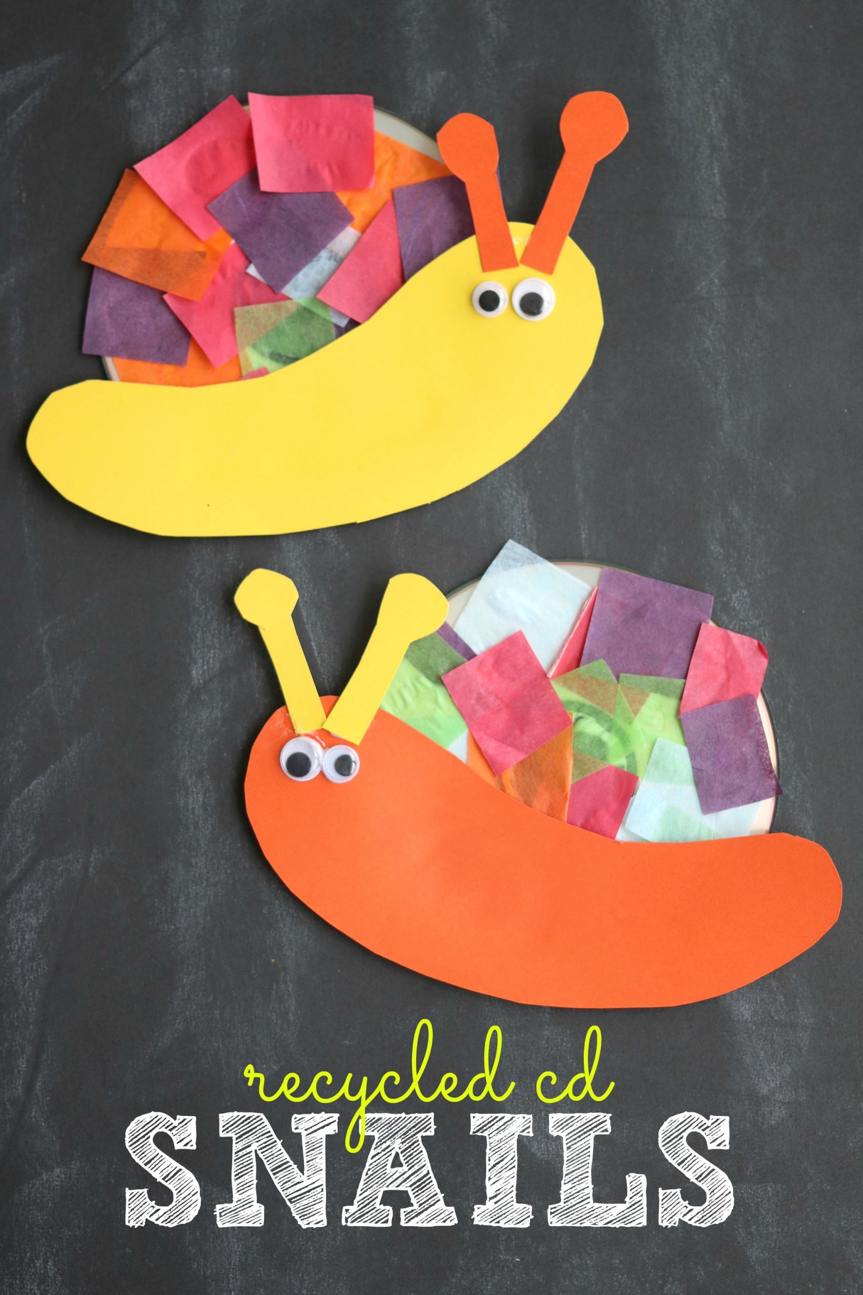 Kids Craft
 Recycled CD Snail Kid Craft
