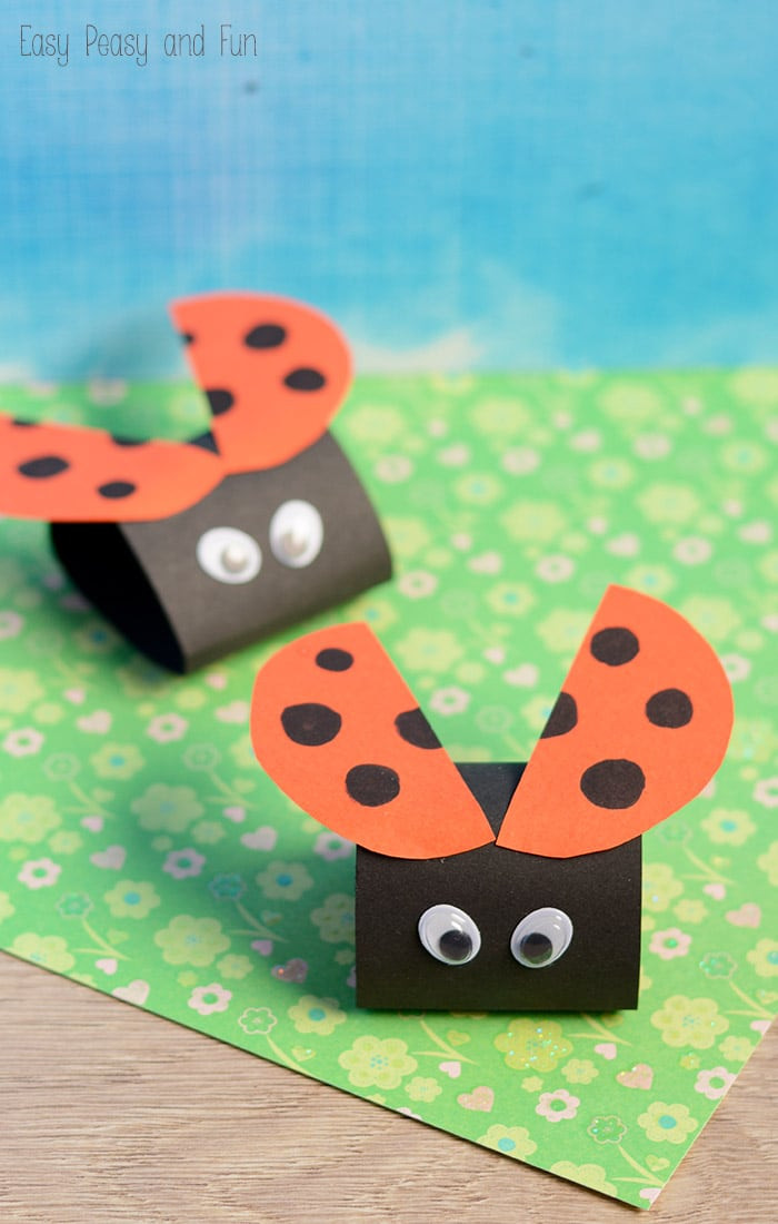 Kids Craft
 Simple Ladybug Paper Craft Easy Peasy and Fun