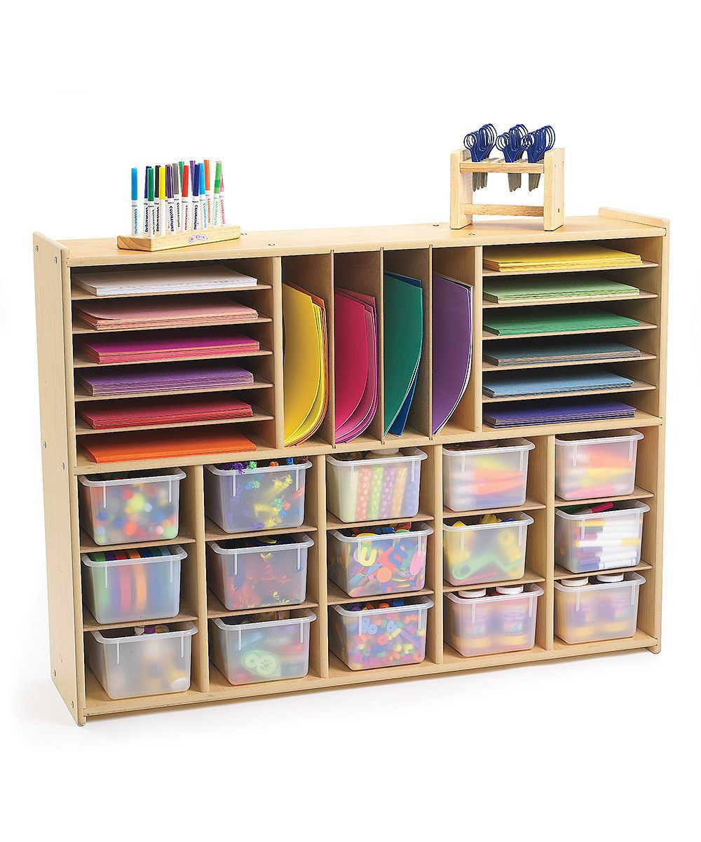 Kids Craft Organizer
 31 Cubby Multi Section Storage Unit