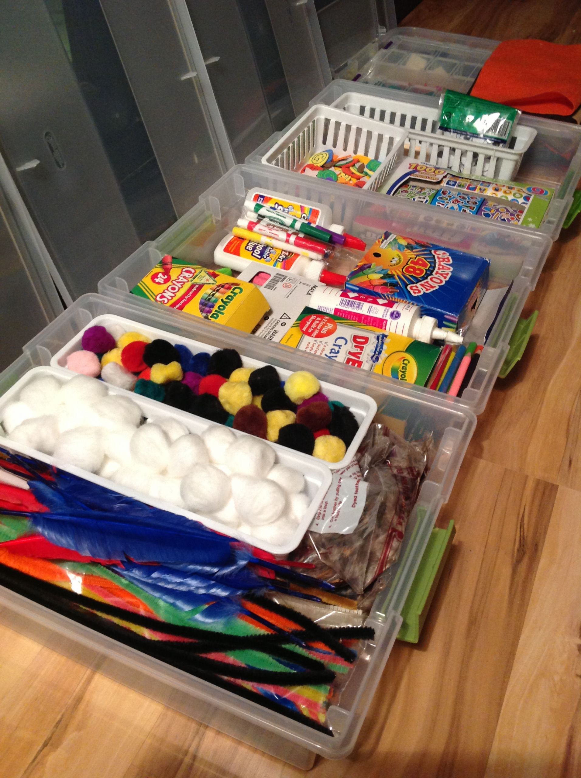 Kids Craft Organizer
 Kid’s Craft Organization