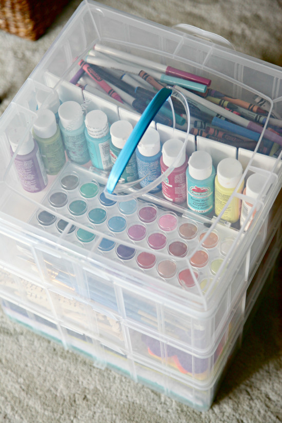 Kids Craft Organizer
 IHeart Organizing Our Secret Craft Storage