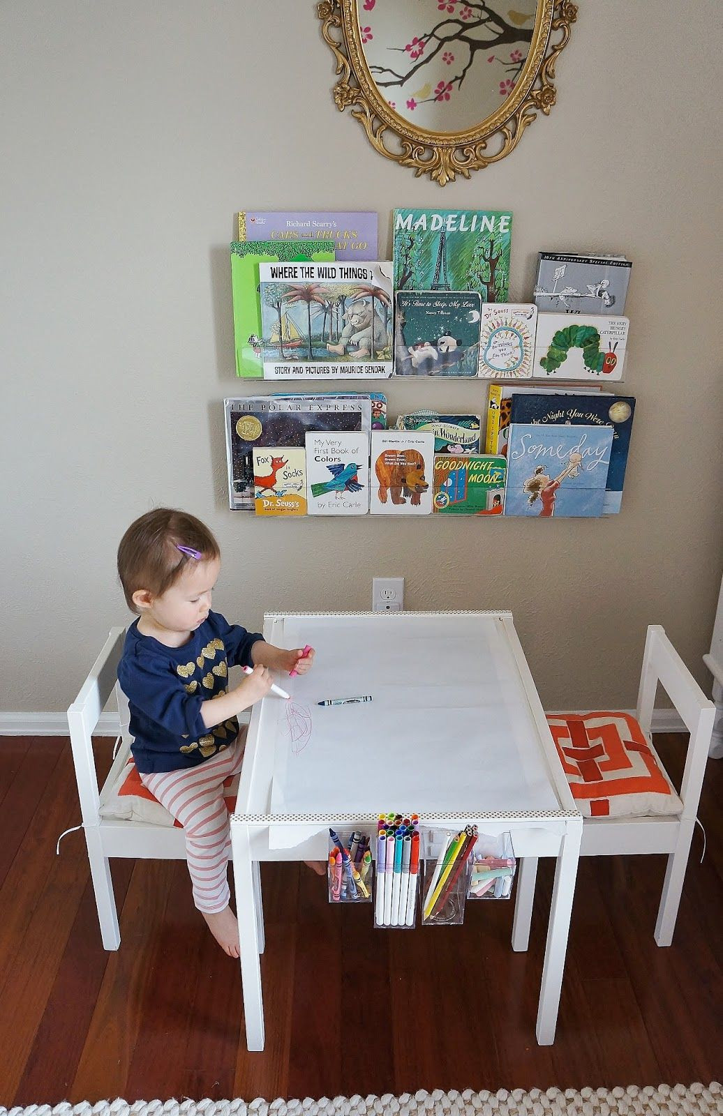 Kids Craft Table Ideas
 DIY  ikea lätt hack craft table with paper roll trim