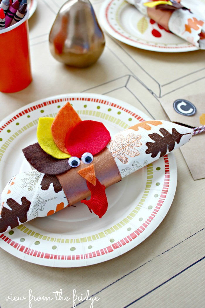 Kids Craft Table Ideas
 Day 4 of 50 DIY Days Five Thanksgiving Table Ideas for
