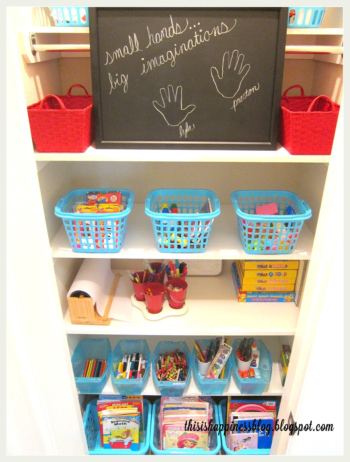 Kids Crafts Stores
 this is happiness organized kids arts and crafts closet