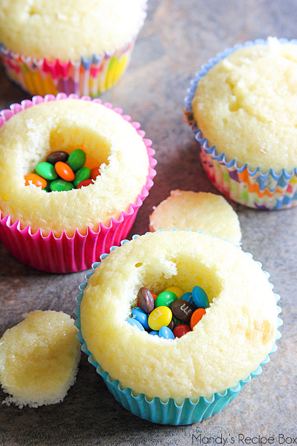 Kids Cupcake Recipes
 Pinata Cupcakes