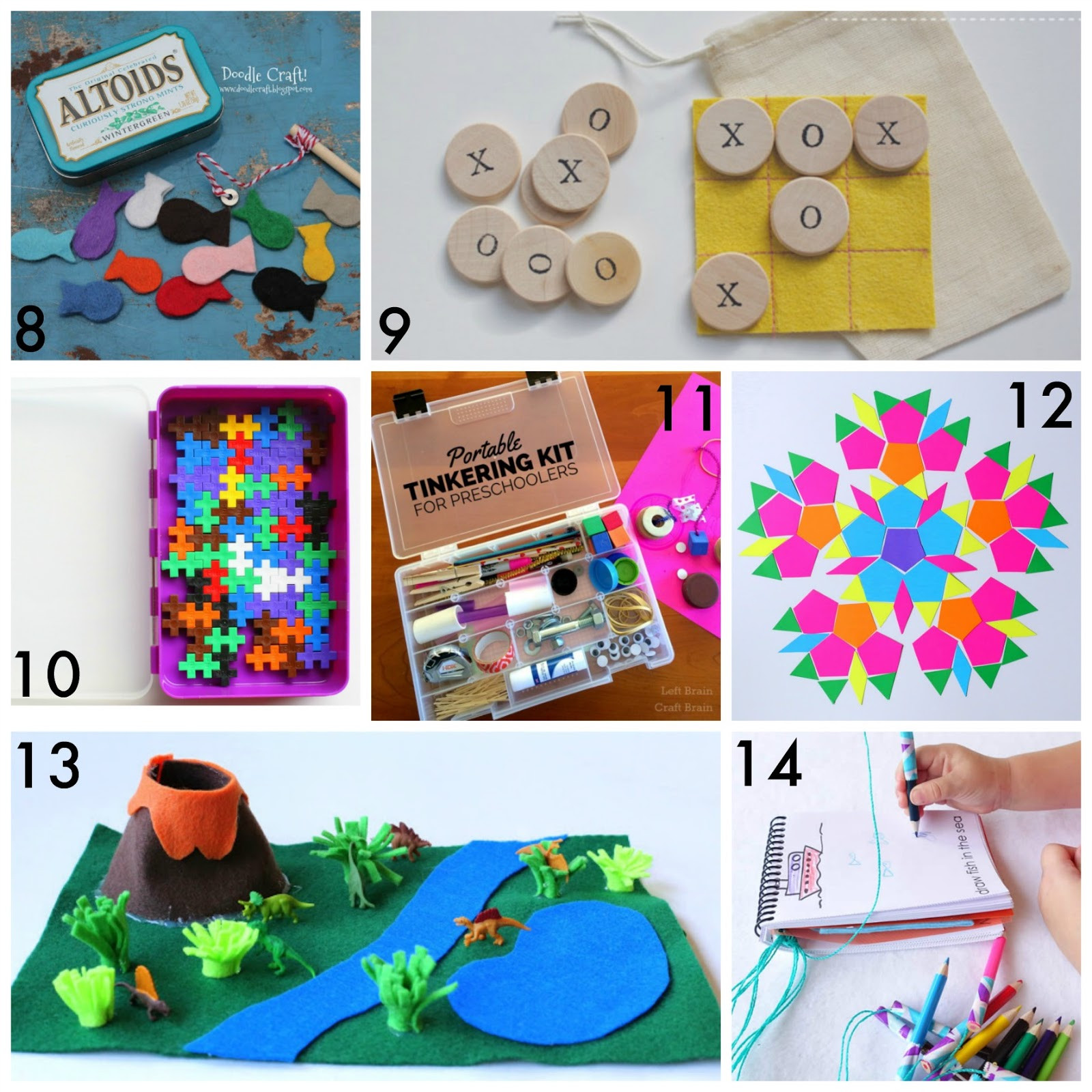 Kids DIY Kits
 30 DIY Portable Travel Kits for Entertaining Kids on the go