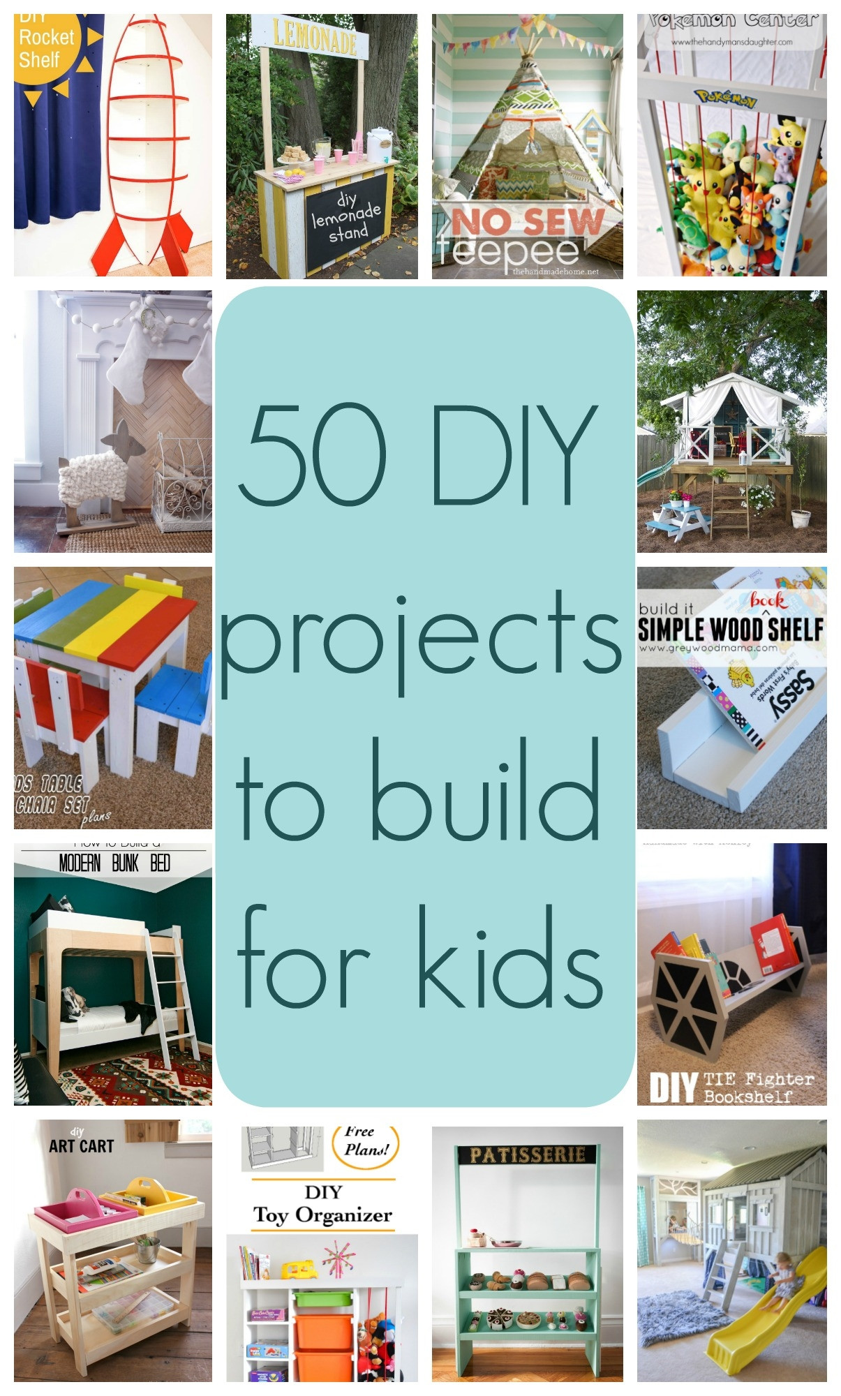 Kids DIY Projects
 50 DIY projects to build for kids Part 1 The Created Home