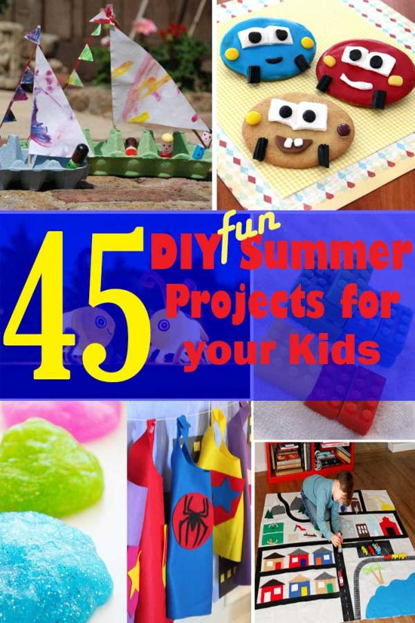 Kids DIY Projects
 45 DIY Fun Summer Projects to do with your Kids The