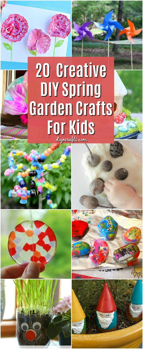 Kids DIY Projects
 20 Fun And Creative DIY Spring Garden Crafts For Kids