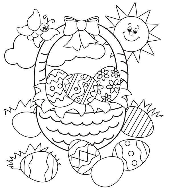 Kids Easter Coloring Pages
 Free Easter Colouring Pages