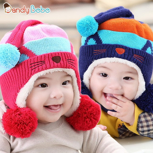 Kids Fashion Hats
 Korean Fashion Baby Girl s Cute Cat Autumn and Winter Hats