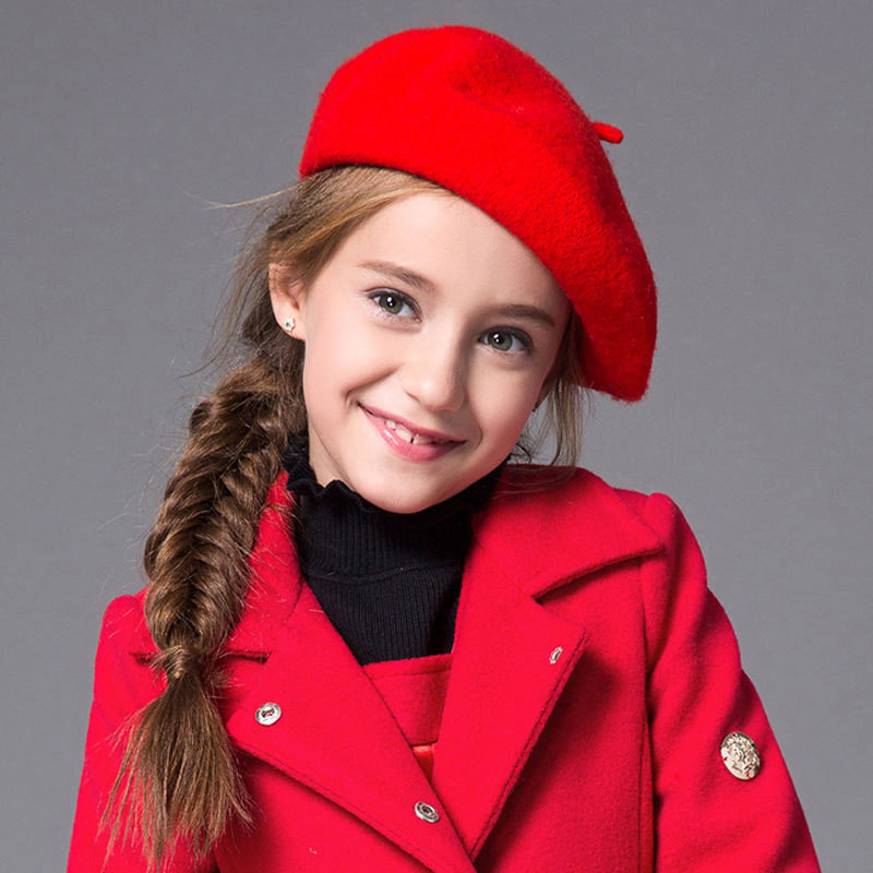 Kids Fashion Hats
 Fashion Kids Girls Hat Winter Autumn 2018 Solid Wool Warm