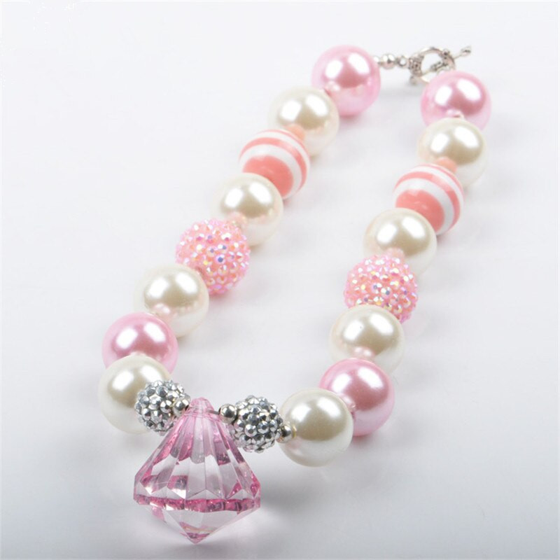 Kids Fashion Jewelry
 Latest Design Little Girls Chunky Bubblegum Pendant