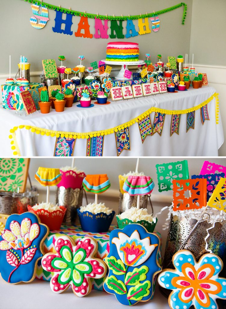 Kids Fiesta Party
 Bright & Colorful Flower Fiesta Party Hostess with the