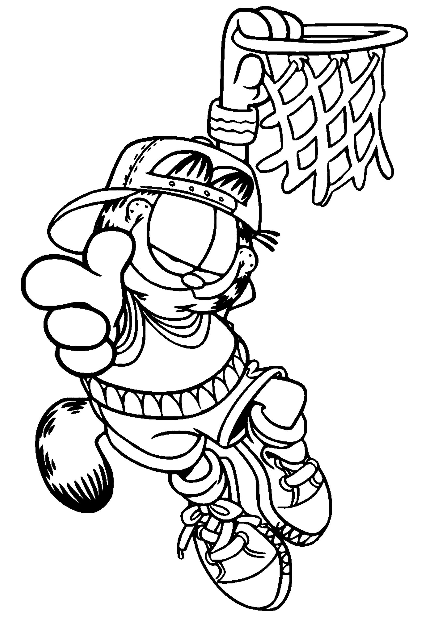 Kids Free Coloring Pages
 Garfield to Garfield Kids Coloring Pages