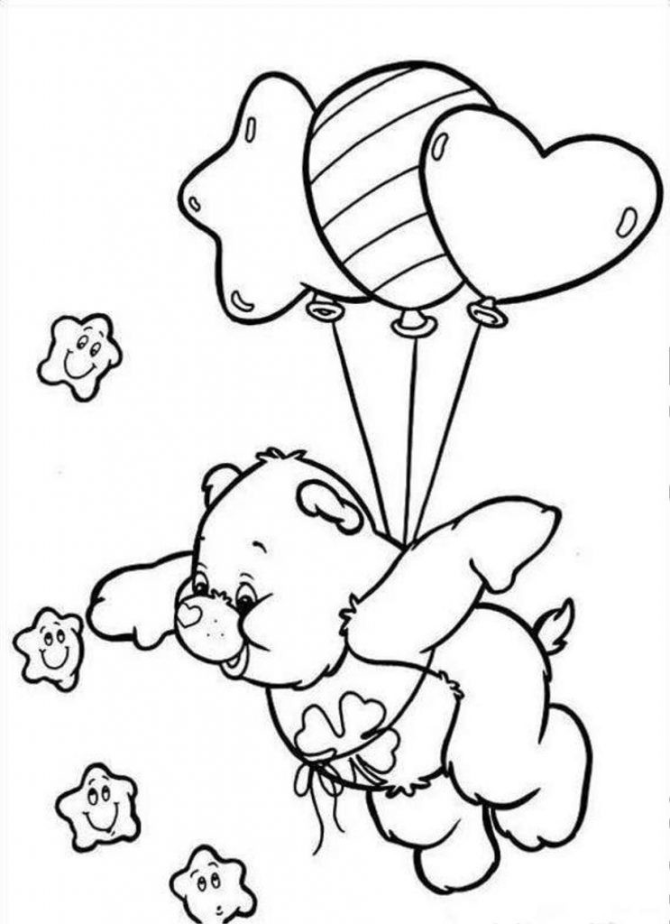 Kids Free Coloring Pages
 Free Printable Care Bear Coloring Pages For Kids