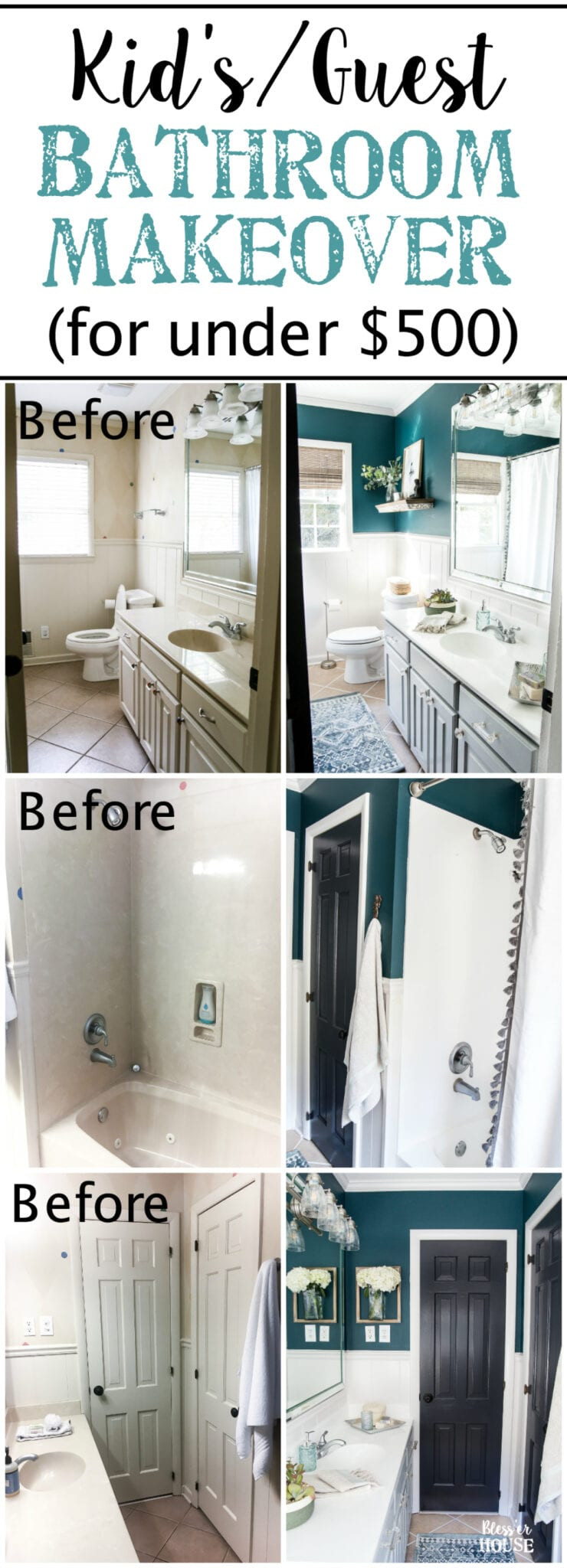 Kids Guest Bathroom Ideas
 Kid s Guest Bathroom Makeover Reveal Bless er House