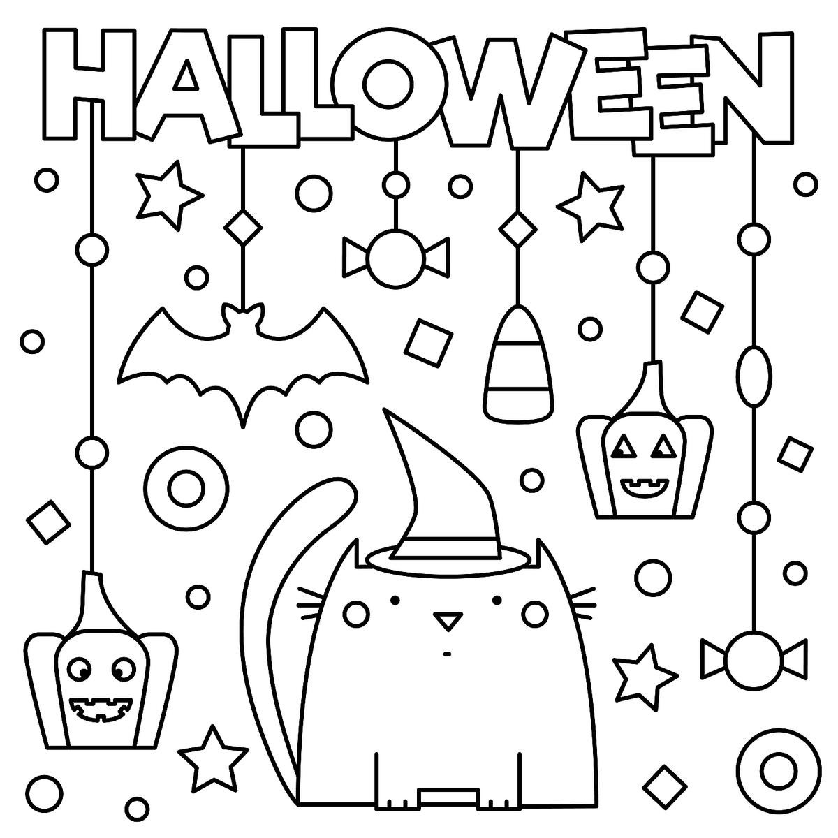 Kids Halloween Coloring
 Halloween Coloring Pages 10 Free Spooky Printable