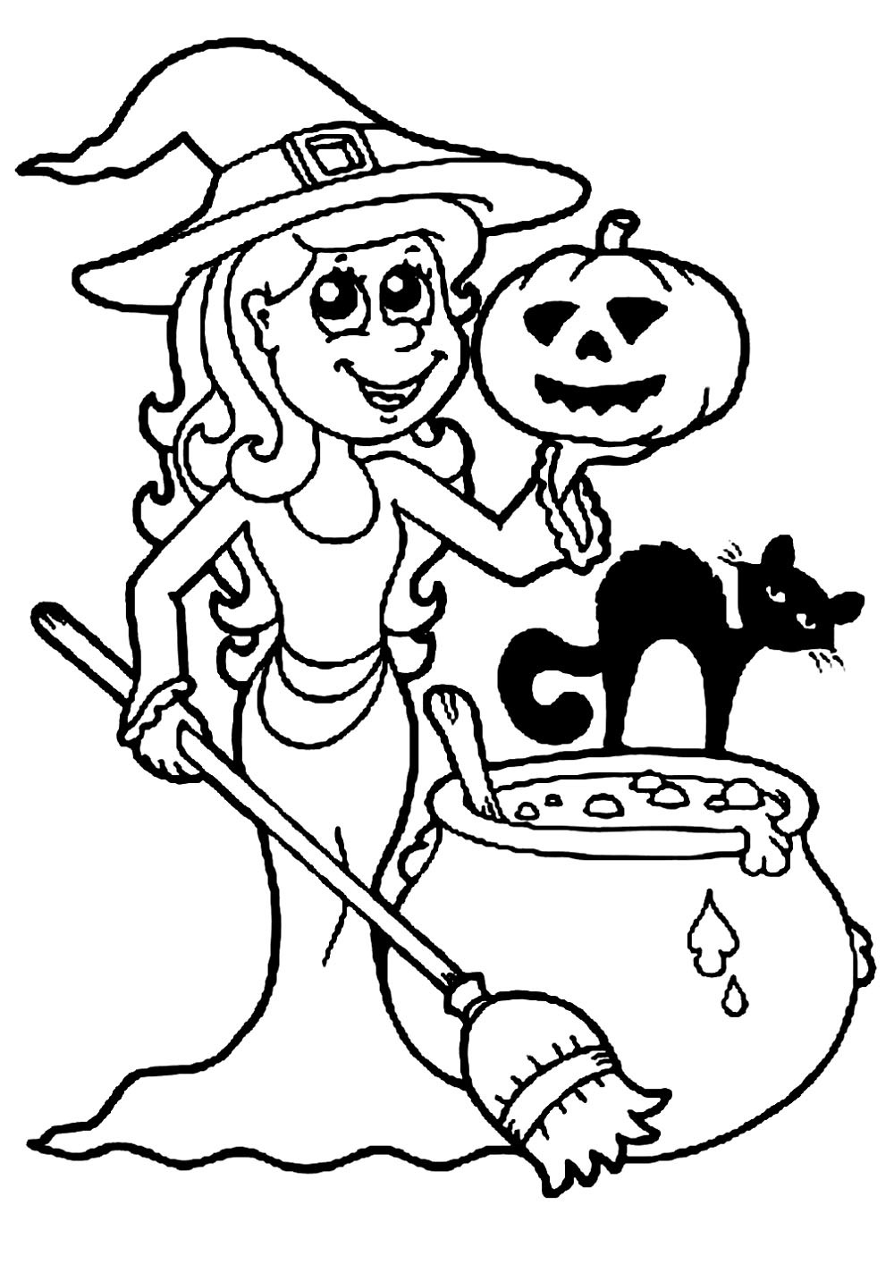 Kids Halloween Coloring
 Halloween free to color for kids Halloween Kids Coloring