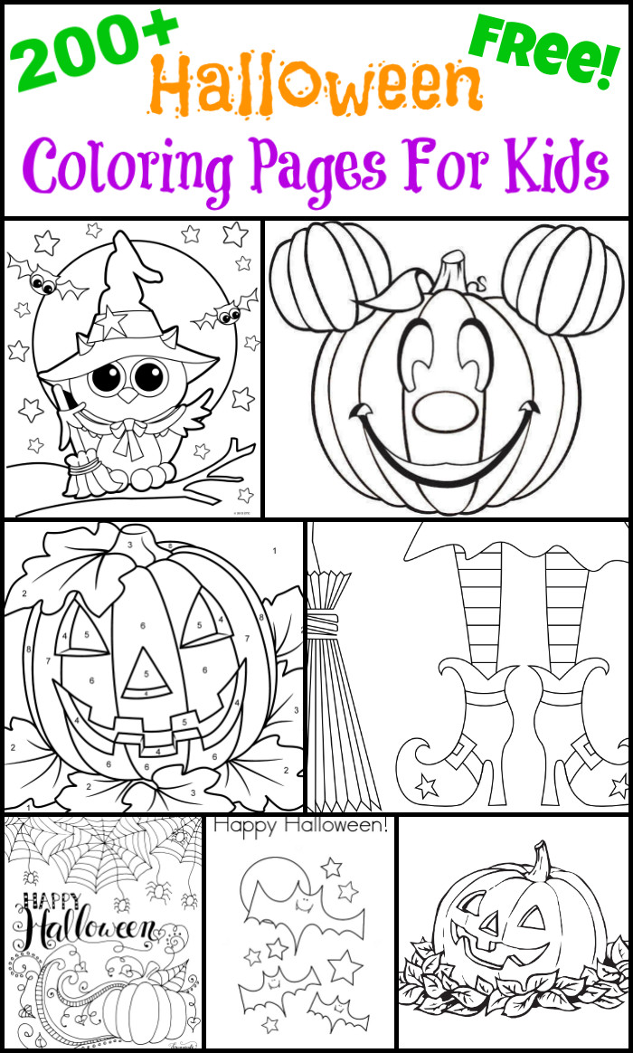 Kids Halloween Coloring
 200 Free Halloween Coloring Pages For Kids The Suburban Mom