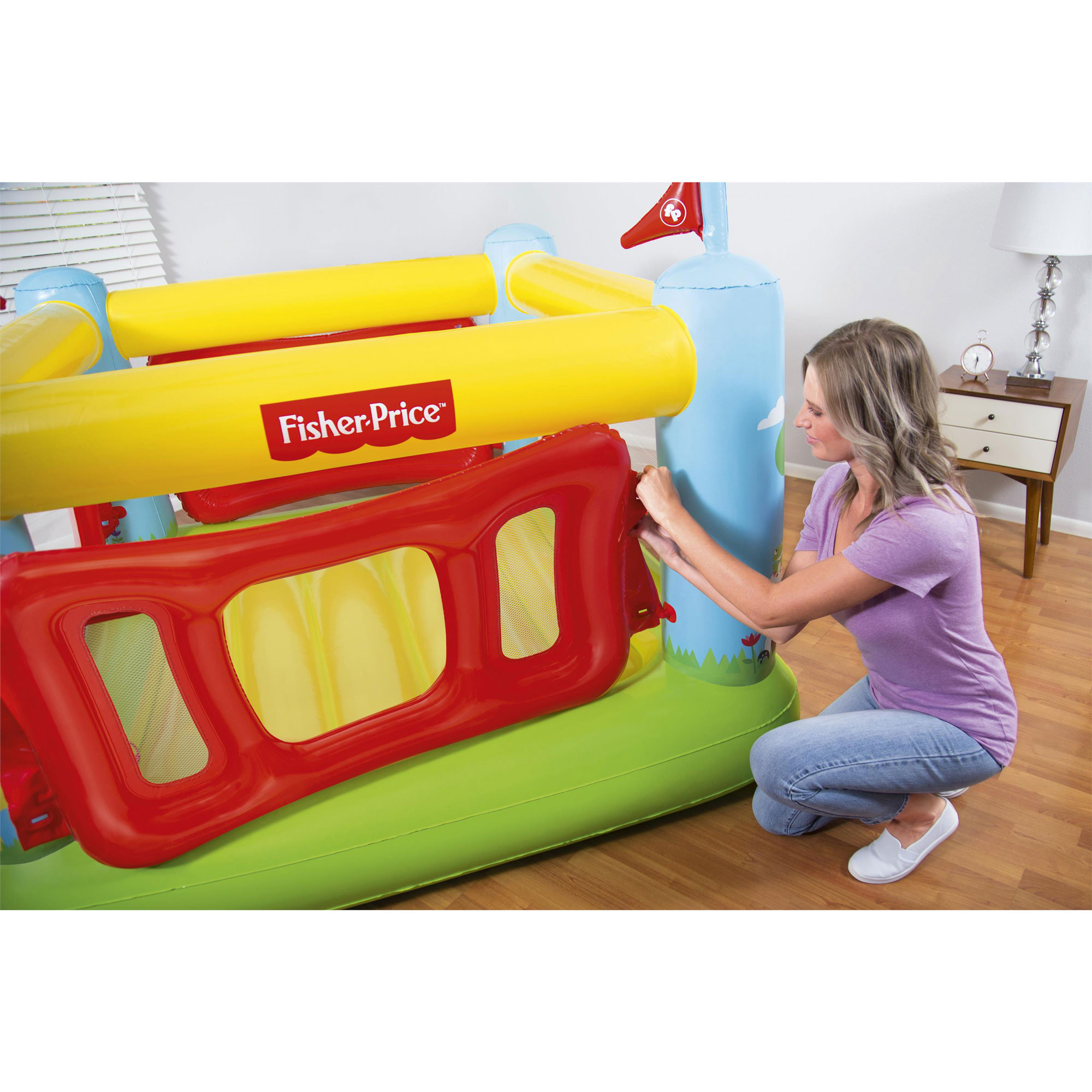 Kids Indoor Bounce
 Fisher Price Kids Bouncetastic Bouncer Indoor Inflatable