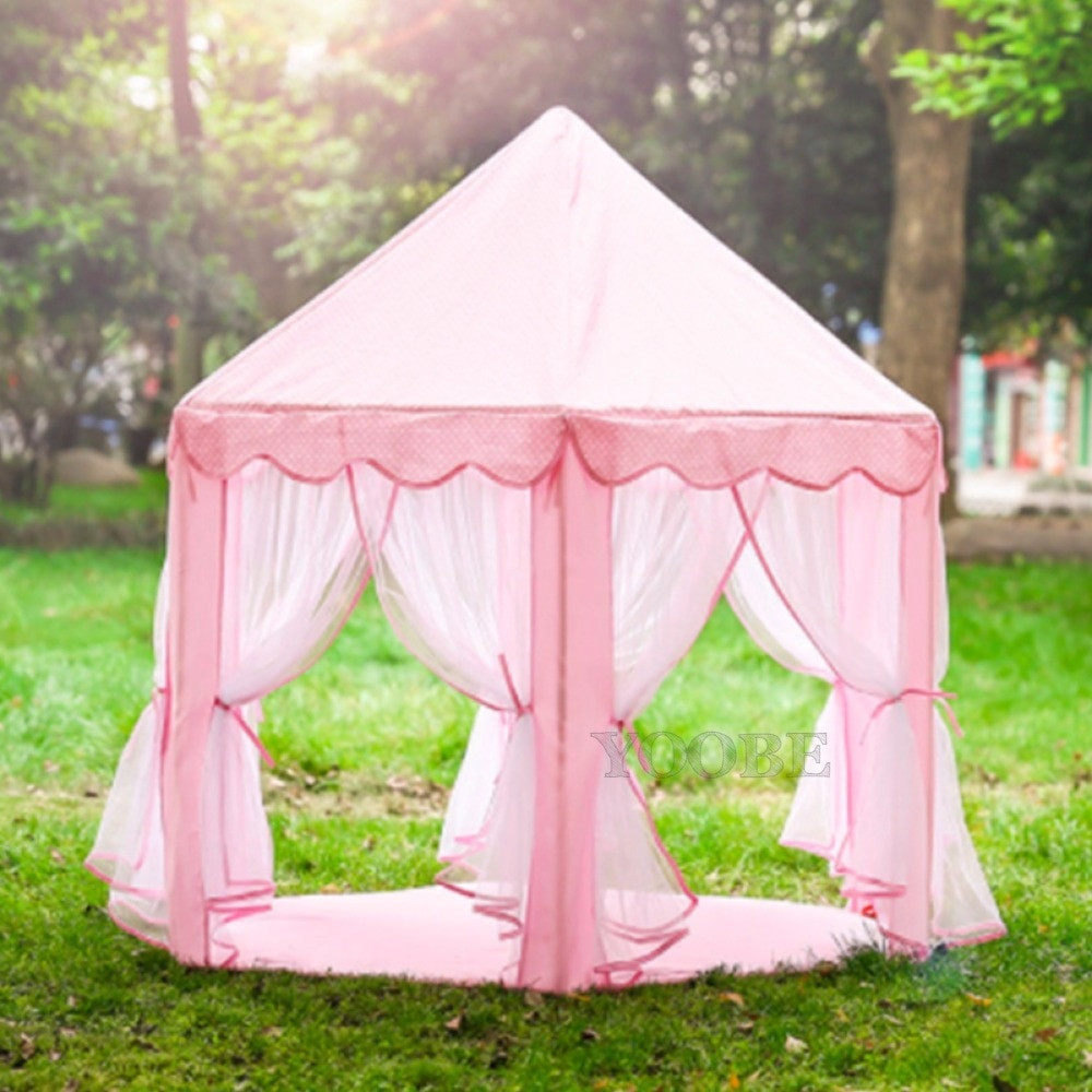 Kids Indoor Outdoor Tent
 Princess Castle Tent Space Children Play Tent for