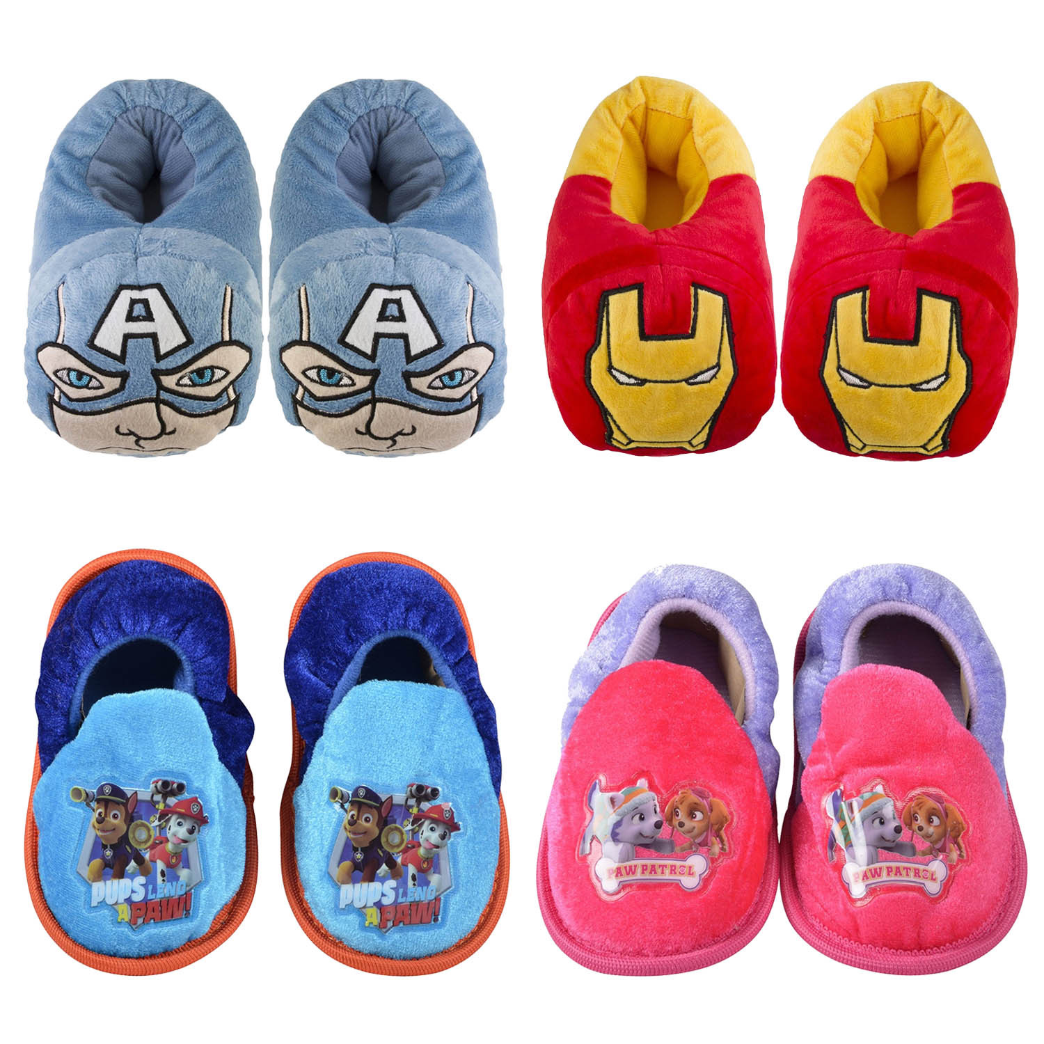 Kids Indoor Slippers
 Kids Childrens Non Slip Plush Slippers Boys Girls Slipper