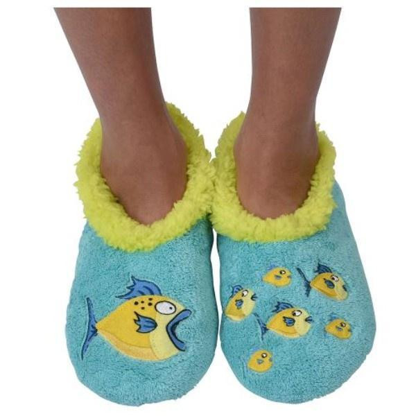 Kids Indoor Slippers
 Snoozies Fish Indoor Slippers Toddler Little Kids