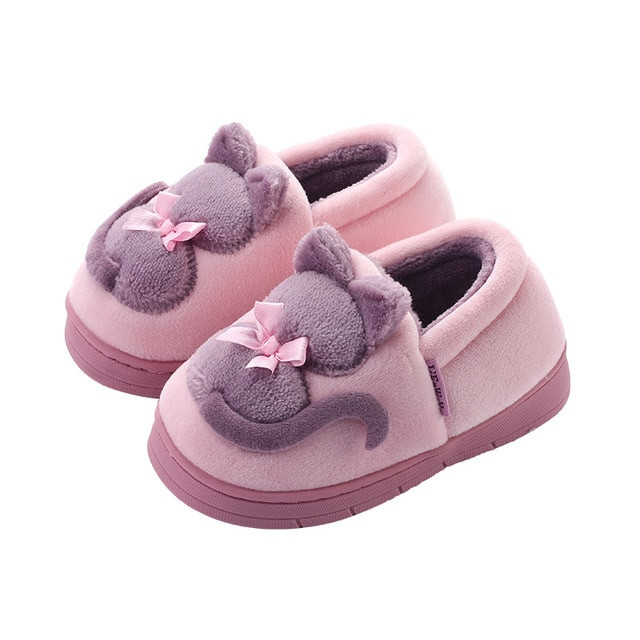 Kids Indoor Slippers
 Winter Children Home Shoes Kids Baby Warm Cotton Slippers