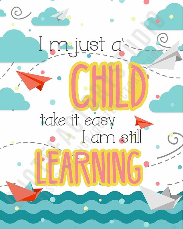 Kids Learning Quotes
 Learn Education Kids Quotes Children Inspirational Sign