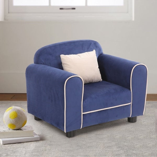 Kids Living Room Furniture
 Shop Costway Blue Kids Sofa Armrest Chair Children Toddler