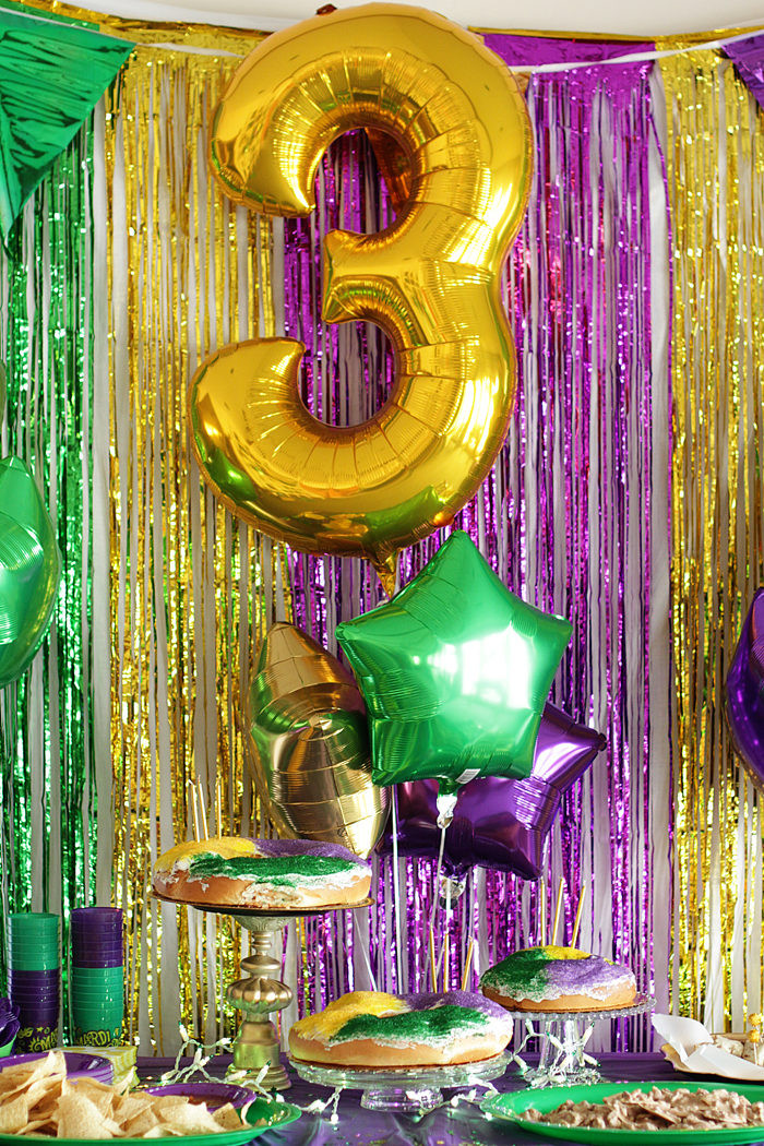 Kids Mardi Gras Party
 A Mardi Gras Third Birthday Party