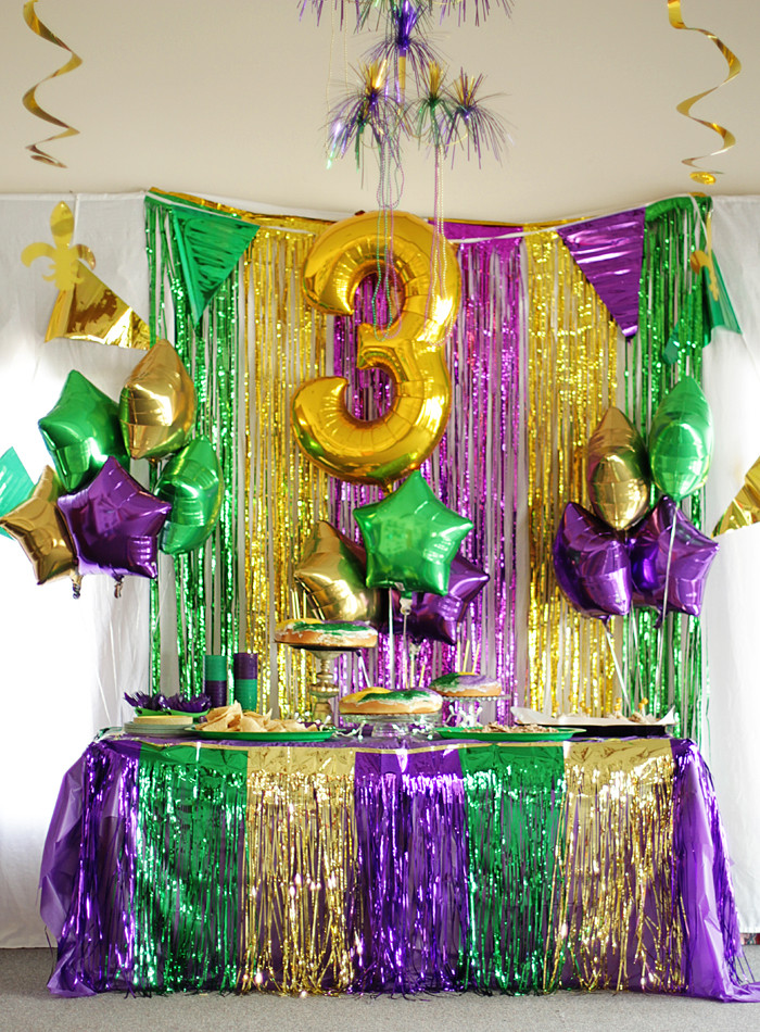 Kids Mardi Gras Party
 A Mardi Gras Third Birthday Party