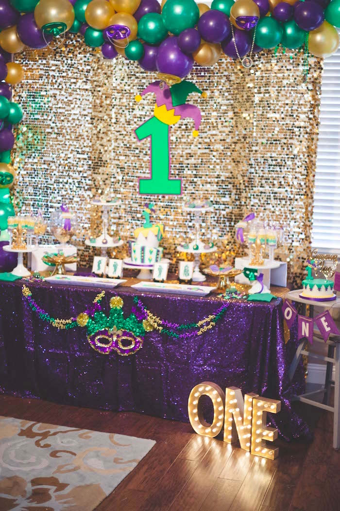 Kids Mardi Gras Party
 Kara s Party Ideas Mardi Gras Birthday Party