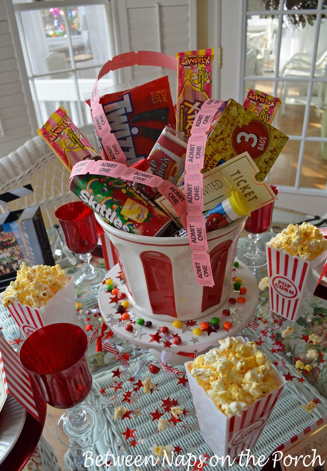 Kids Movie Birthday Party
 Children’s Party Table for Movie Night