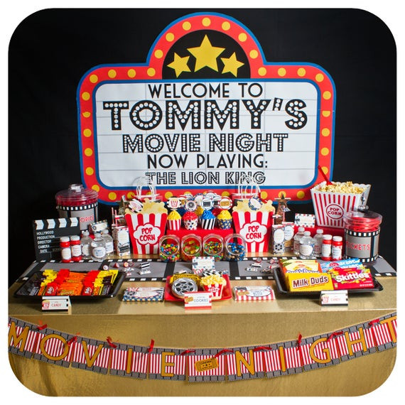 Kids Movie Birthday Party
 Movie Night Movie Night Party Movie Night Birthday Party